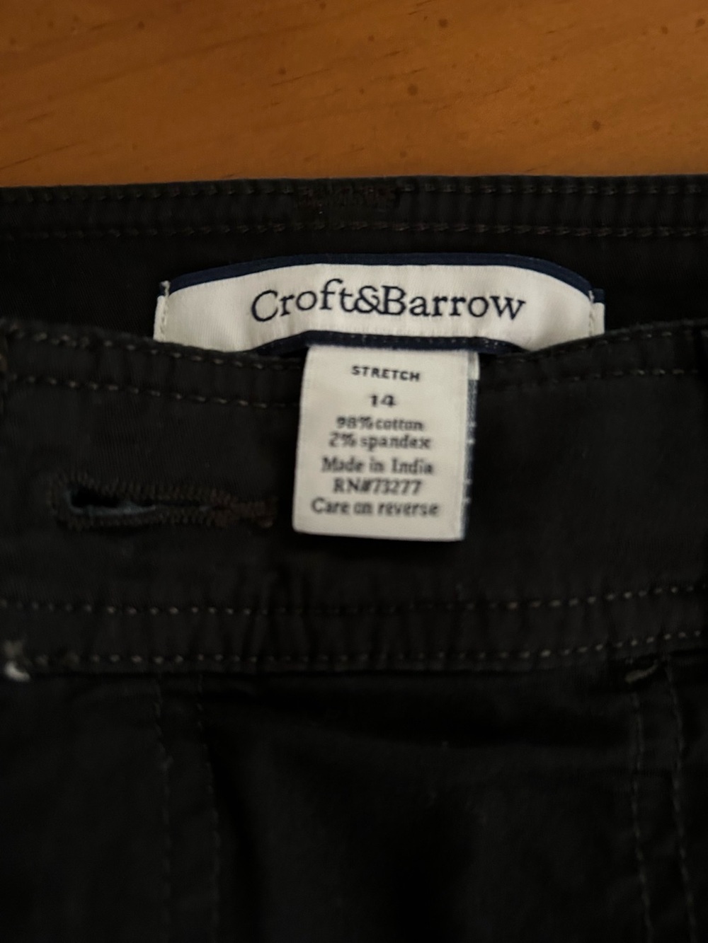 Croft & Barrow Black Stretch Skort SE